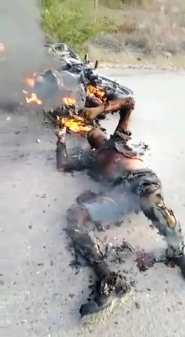 Two bikers burning after accident another mangle • GoreCenter