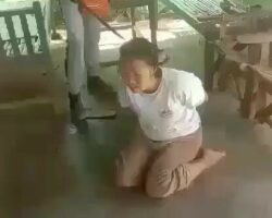 Execution of a woman in Myanmar