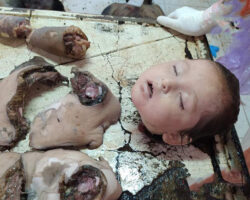 Little girl disembered by her own mother