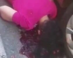 Pretty Brazilian woman assasinated on street