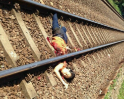 Woman from Indonesia hit by train and cut in half