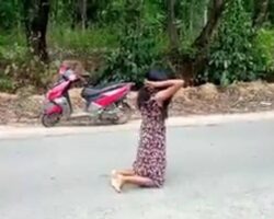 Beating and execution of woman