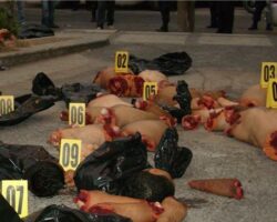 Cartel executed their rivals and dumped the remains of their bodies on street