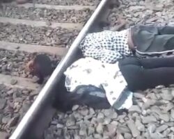 Indian couple committed suicide together by placing their heads on rails