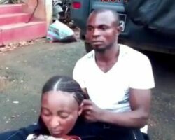 Man sells the severed head of a young girl on street
