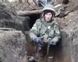 Ukrainian army clears Russian trenches