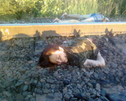 Young Russian girl cut in half by train