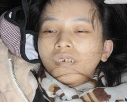 Dead young chinese girl