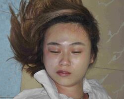 Dead young chinese girl