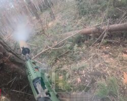 First-person footage of Ukrainian soldier from battle