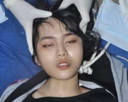 Hanged chinese girl