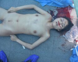 Naked dead chinese woman