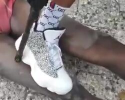 Gang member and his Gucci socks