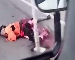 Girl crushed by truck
