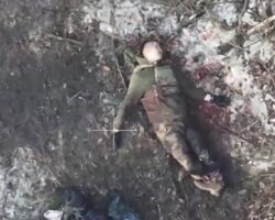 Hit ukrainian soldier