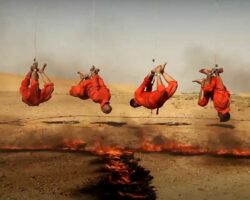 ISIS burned 4 people alive