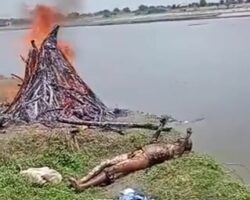 Dude jumped into his friend's funeral pyre