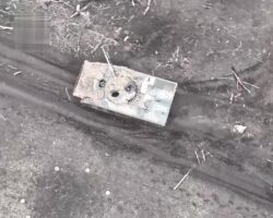 Russian soldier lost his arm after drone bomb explosion