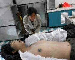 Corpse of young Chinese girl