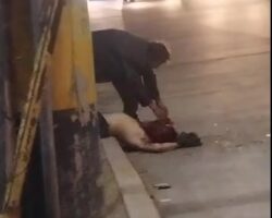 Homeless brawl ends in smashed head