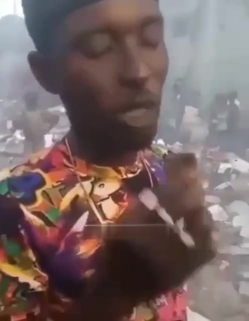 Man eating freshly grilled human flesh • GoreCenter