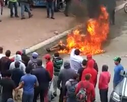 Angry mob burned man alive
