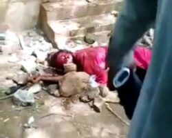 Female student stoned and burned alive