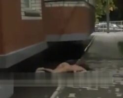 Naked Russian woman jumped to her death from window