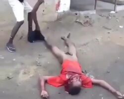 Rival stoned to death and stabbed in penis