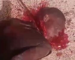 Beheading of tied man in Haiti