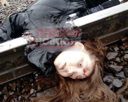 15-year-old girl put her head under a train