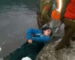 Pulling dead body of a suicidal girl out of river
