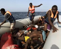 Drowned African migrants