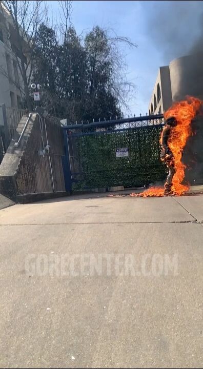 Guy set himself on fire in front of Israeli embassy in Washington, D.C. • GoreCenter
