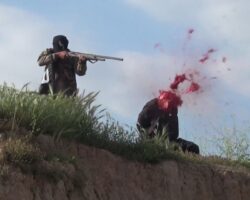ISIS execution by shotgun in slow motion