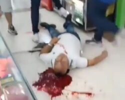 Man gets shot dead in shopping mall