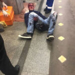 Suicide by jumping in front of a subway train