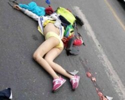 Dead Chinese girl