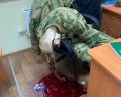Russian lieutenant shot himself in head