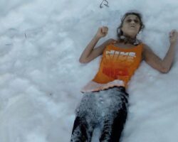 Young Russian woman froze to death