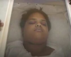 15-year-old girl in casket