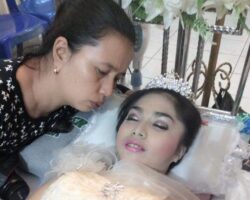 Funeral of young Indonesian woman