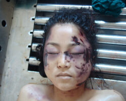 Brutally raped pregnant Chinese woman in morgue