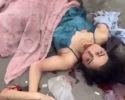 Woman slowly dying on sidewalk after being thrown out window