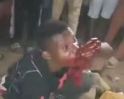 Bunch of Africans doing cannibalism
