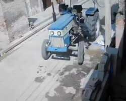 Boy crushed by tractor