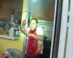 Cops shoot guy who stabbed his mother