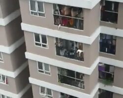 Child falls from 12th floor of apartment building