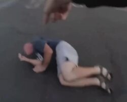 Policewoman shoots drunken knife-wielding dude