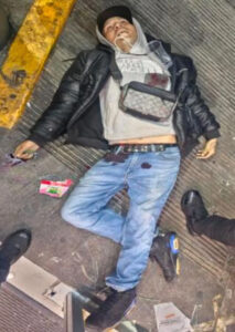 Robber shot dead by officer while trying to break into store